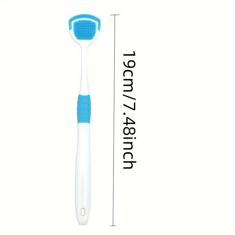 1/4pcs Tongue Cleaners Adult Kids Reusable Silicone Tongue Scraper Brush Washable Tongue Cleaning Tool Fresh Breath Oral Hygiene