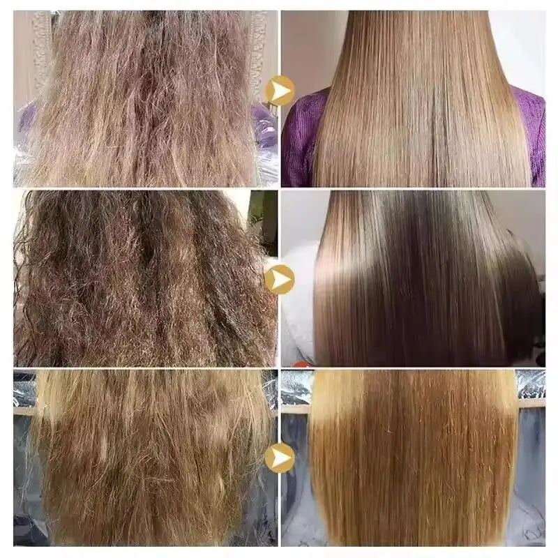 Rice Magical Keratin Hair Mask 5 Seconds Repair Damaged Frizzy Hairs Soft Smooth Shiny Moisturizing Nourish Hair Root Care