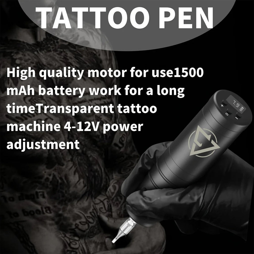 Wireless Tattoo Machine 1500mah Battery 6 Hours Battery Life Tattoo Pen Tattoo Machine Permanent Makeup Machines Tattoo Supplies